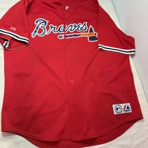 Vintage Majestic Andruw Jones Jersey Mens 2XL Atlanta Braves Baseball 90s MLB
